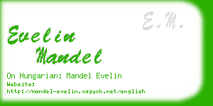 evelin mandel business card